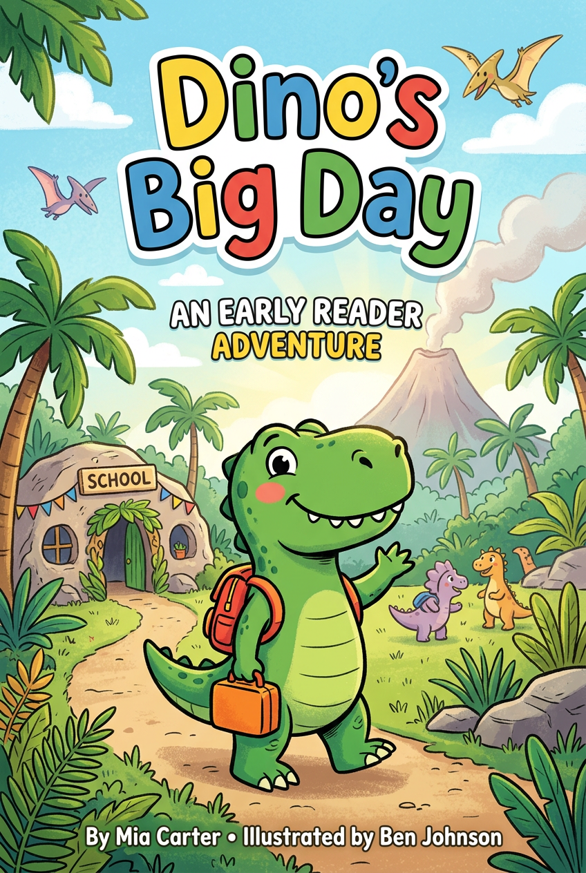 Dino's Big Day children's book cover