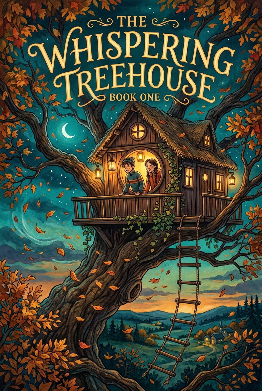 The Whispering Treehouse children's book cover